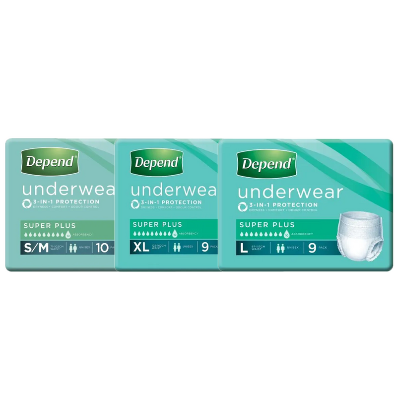 Depend Underwear SUPER PLUS | Packet