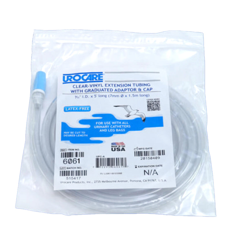 Urocare Clear Vinyl Tube Non-Sterile 1.5m 7mm