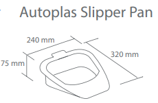 Autoplas Slipper Pan (320x240mm) in Pastel Green | Each