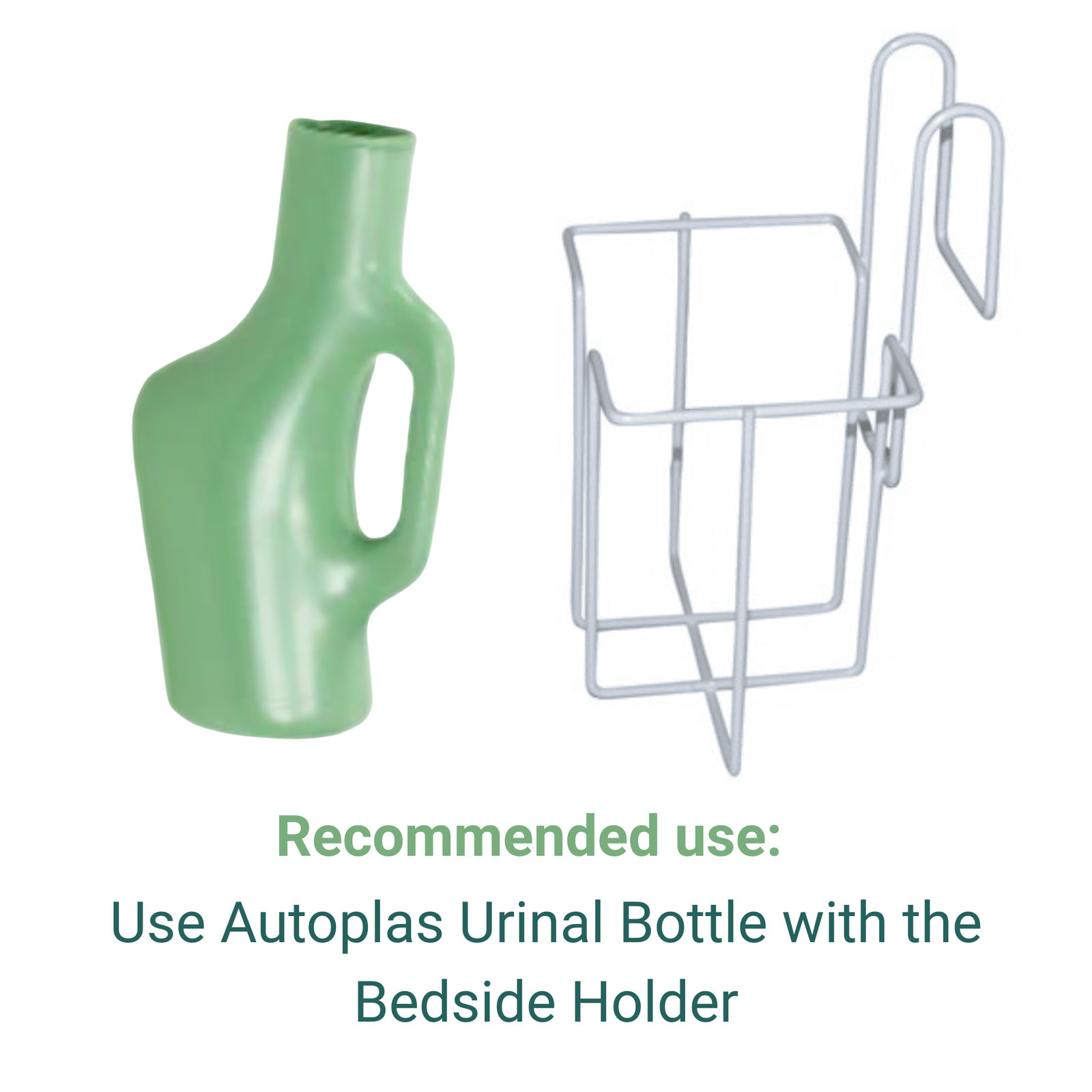 Autoplas Bedside Urinal Holder – White