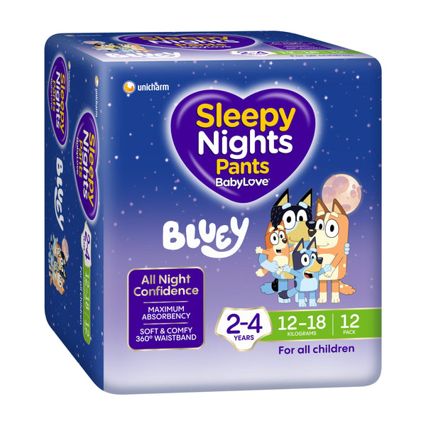 BabyLove Sleepy Nights Pants 2-4yrs, 12-18kg (12 pack)
