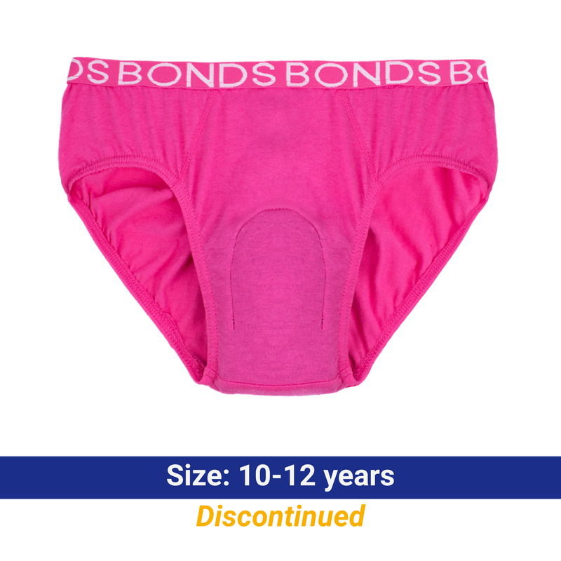 Girl's BONDS Hipster with incontinence pad (Single)