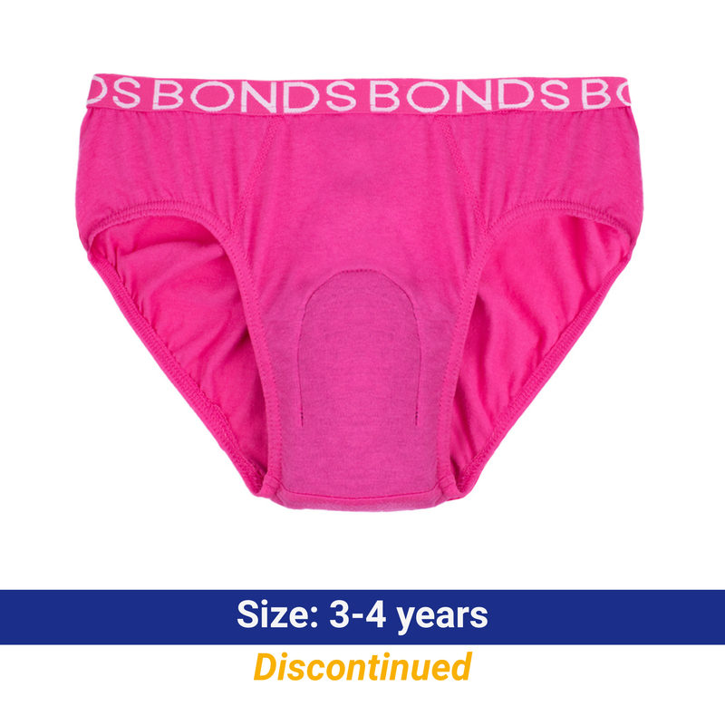 Girl's BONDS Hipster with incontinence pad (Single)