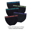 Men's BONDS Hipster with incontinence pad (4 pack)