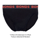 Men's BONDS Hipster with incontinence pad (4 pack)