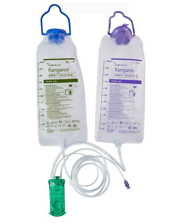 Kangaroo OMNI Feeding sets with Flush Bag (Non-Sterile) | Pack of 30