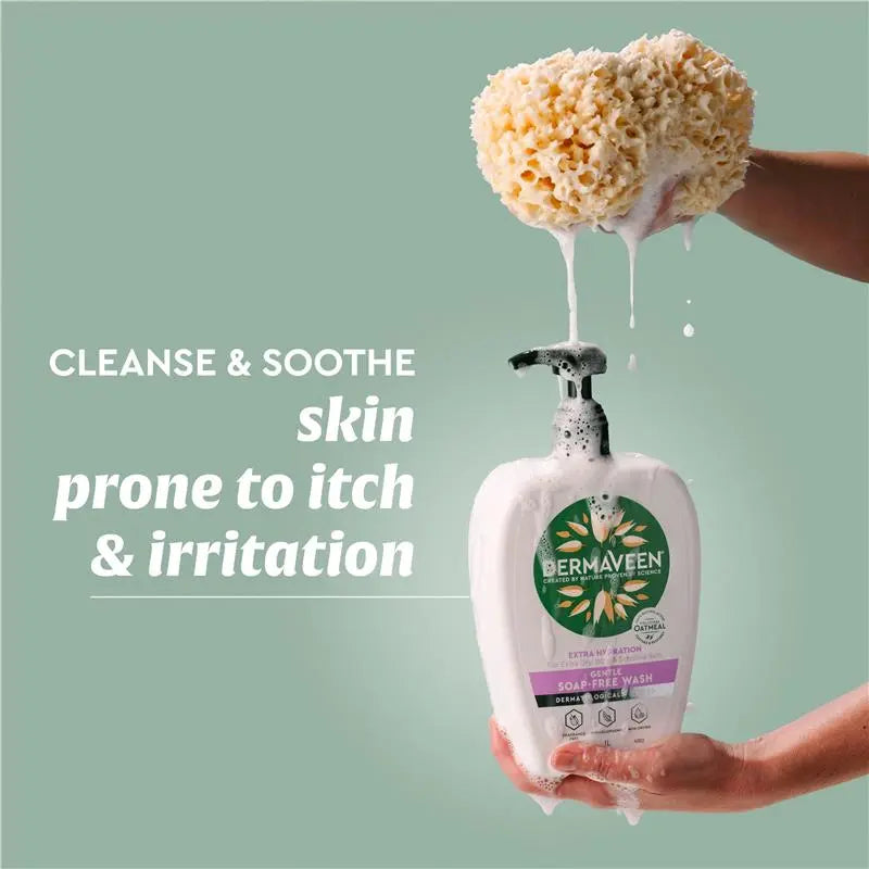 DermaVeen Extra Hydration Gentle Soap Free Wash 1L | Each