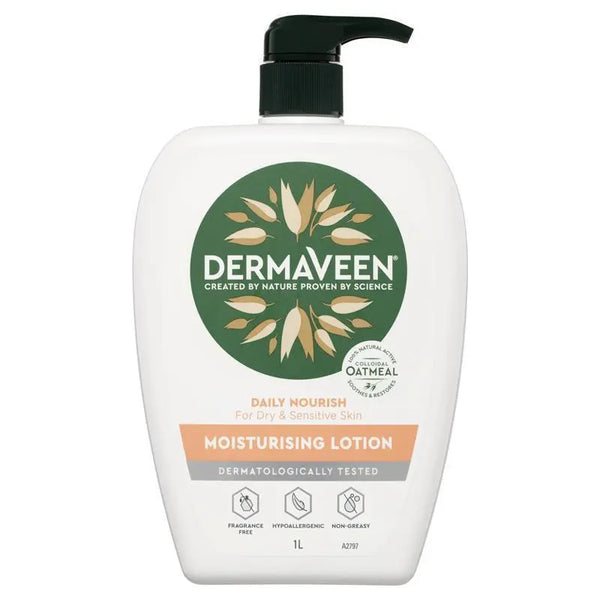 DermaVeen Daily Nourish Moisturising Lotion 1L | Each