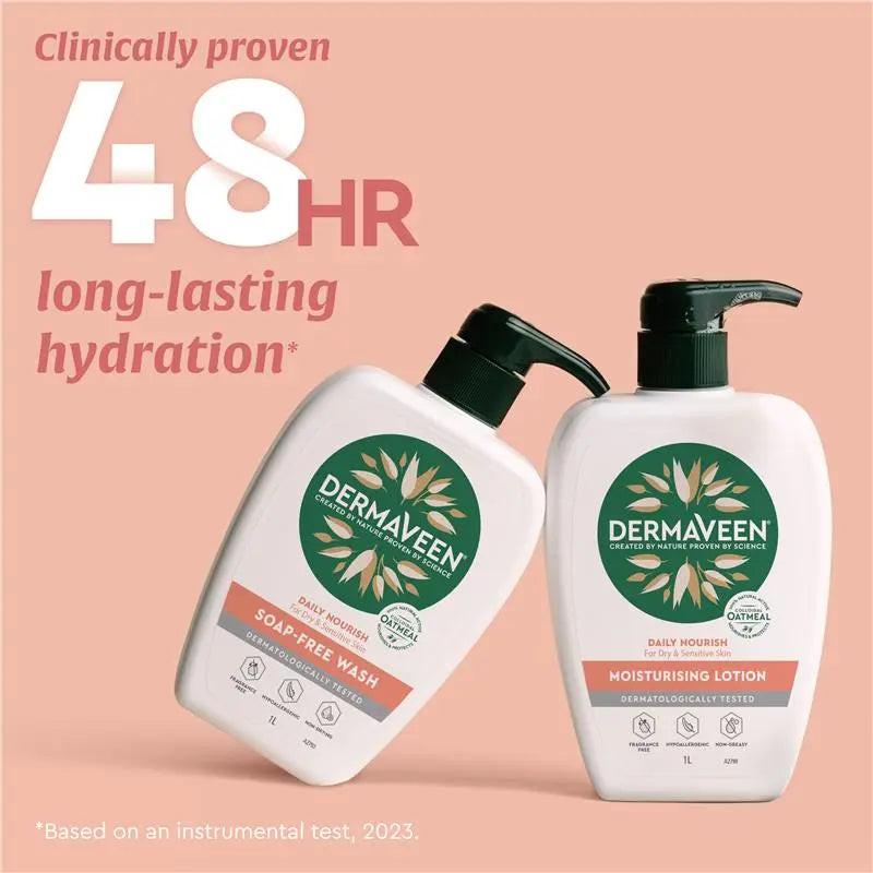 DermaVeen Daily Nourish Moisturising Lotion 1L | Each