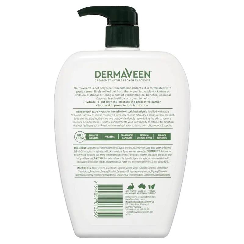 DermaVeen Extra Hydration Intensive Moisturising Lotion 1L