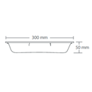 Douglas Bean 300mm Kidney Dish | Each