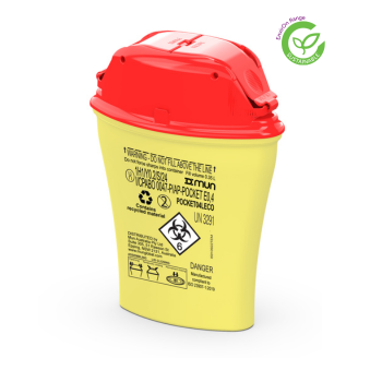 GuardOn Sharps Disposal Pocket Container 0.4L | Each