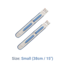 Hollister Deluxe Leg Straps – latex-free fabric straps for urine leg bags, 3 cm wide, pair of two, urology catheter accessory.