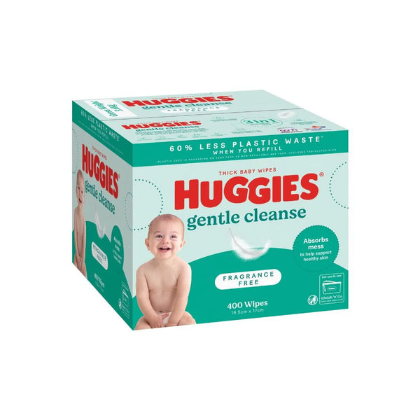 Huggies Baby Wipes Fragrance Free |  Mega Pack of 400 wipes
