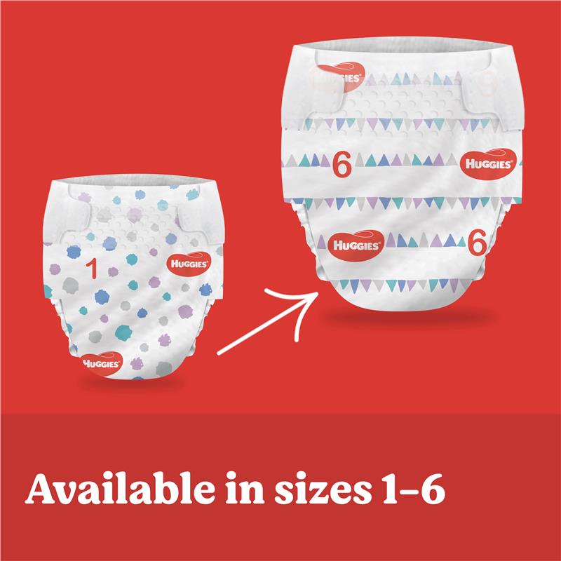 Huggies Essentials Nappies Size 3 Crawler (6-11kg) | Carton of 208