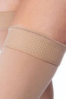 JOBST Relief Thigh High Open Toe Compression Stocking with Silicone Band in Black 15-20mmHg | 1 Pair