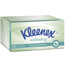 Kleenex Facial Tissues Eucalyptus 3 ply, Packs of 140 | Carton of 24 packets