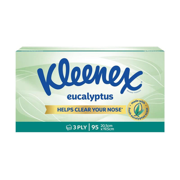 Kleenex Facial Tissues Eucalyptus 3 ply | Carton of 25 packets