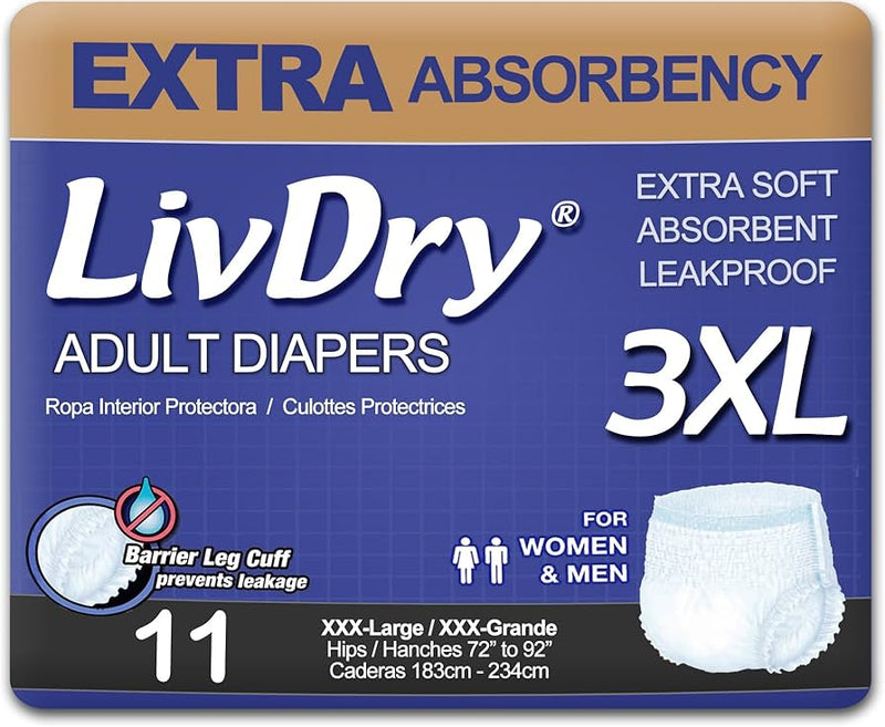 LivDry Disposable Incontinence Pull-On Underwear | Pack