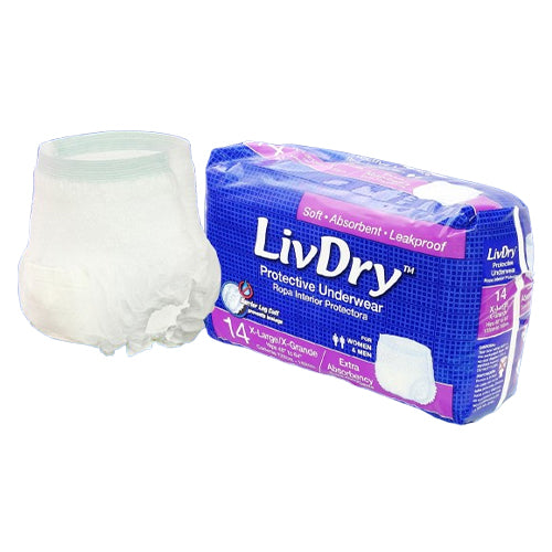 LivDry Disposable Incontinence Pull-On Underwear | Pack