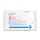 Pack of octenisan cleansing wipes by schuelke on a white background