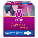 Poise LiveFree Regular Pads 110mL With Wings | Pack of 14