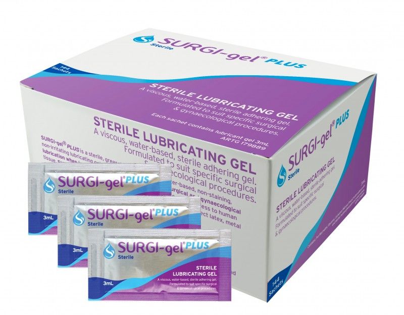 Surgi-Gel Plus Sterile Lubricant Gel Sachets 3mL | Pack of 144