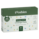 tooshies Biodegradable Change Mats 10 Pack front product view