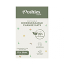tooshies Biodegradable Change Mats 10 Pack product and packaging view