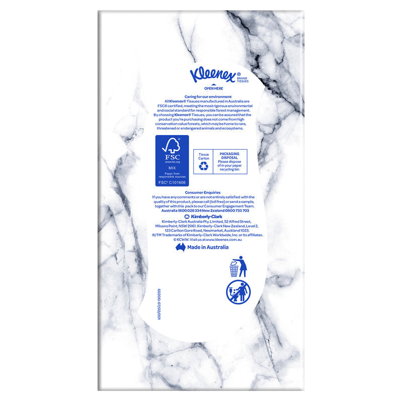 Kleenex 2 Ply Facial Tissues 200 Sheet Box | Carton of 24
