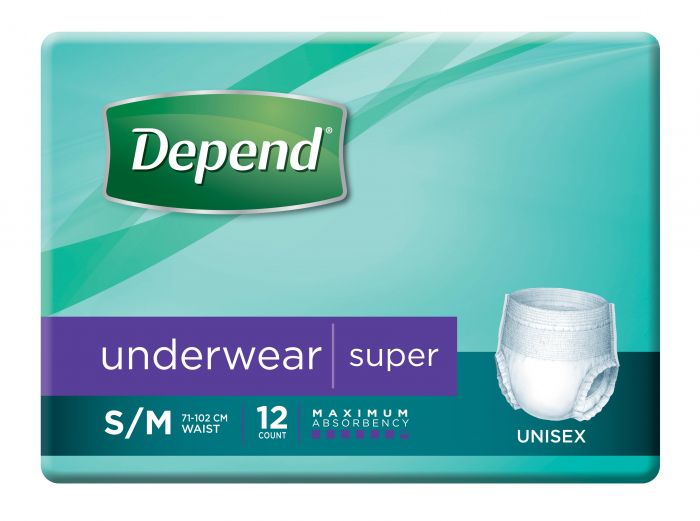 Depend Underwear SUPER | Packet of 12