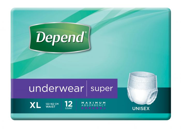 Depend Underwear SUPER | Packet of 12