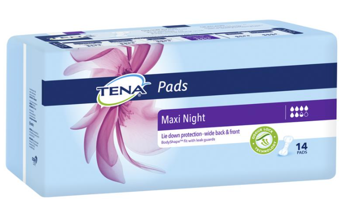 TENA Pads Maxi Night | Pack of 14