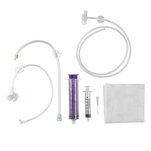 MIC-KEY Jejunal Feeding Tube Kit, Extension Sets with ENFit® Connectors - 18 F
