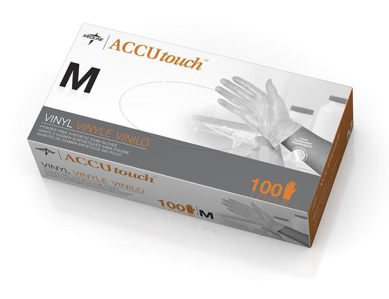 Accutouch Powder Free Vinyl Clear Gloves | Pack