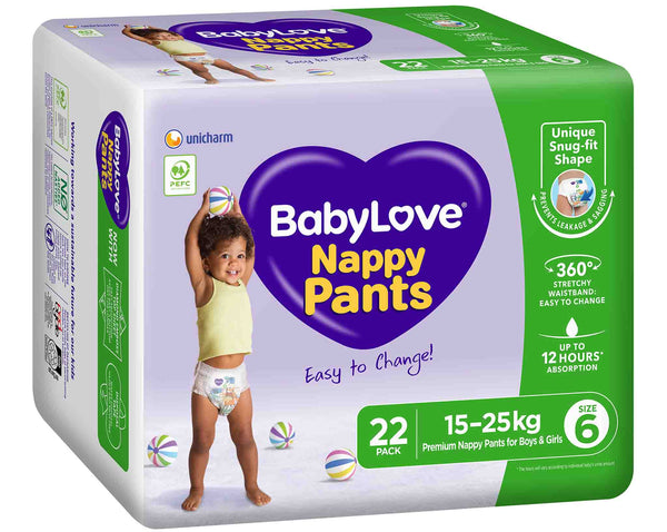 BabyLove Nappy Pants Junior Size 6 (15-25kg) 22 pack