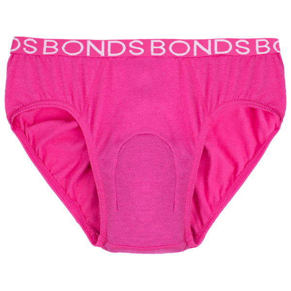 Girl's BONDS Hipster with incontinence pad (Single)