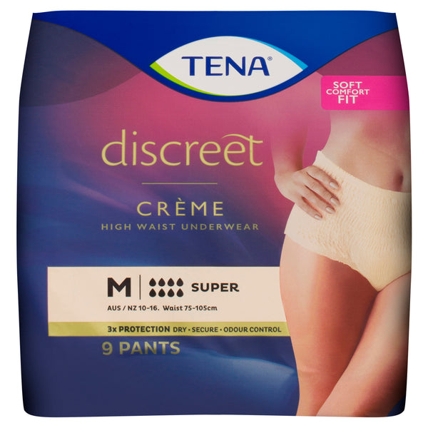 TENA Pants Women - Discreet Creme Super High Waist, PACKET