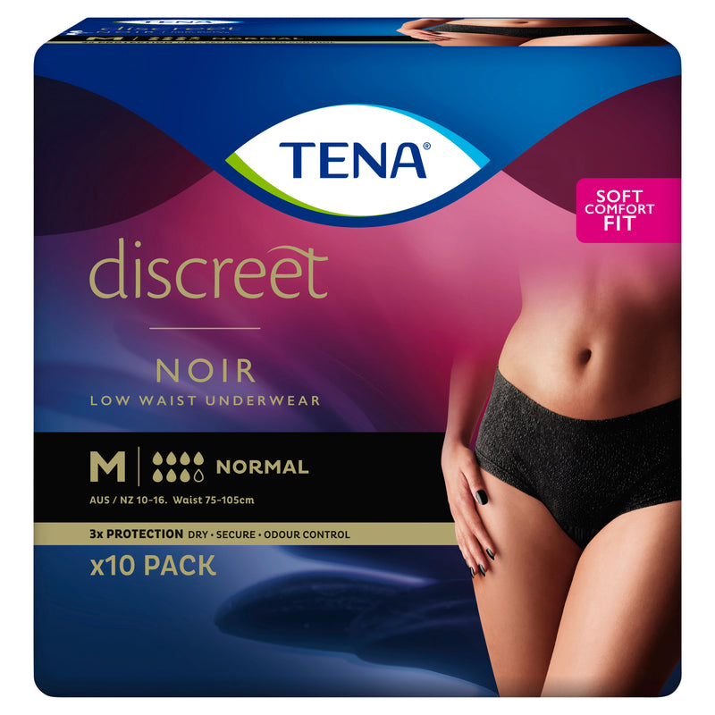 TENA Pants Women - Discreet Noir Normal Low Waist, PACKET