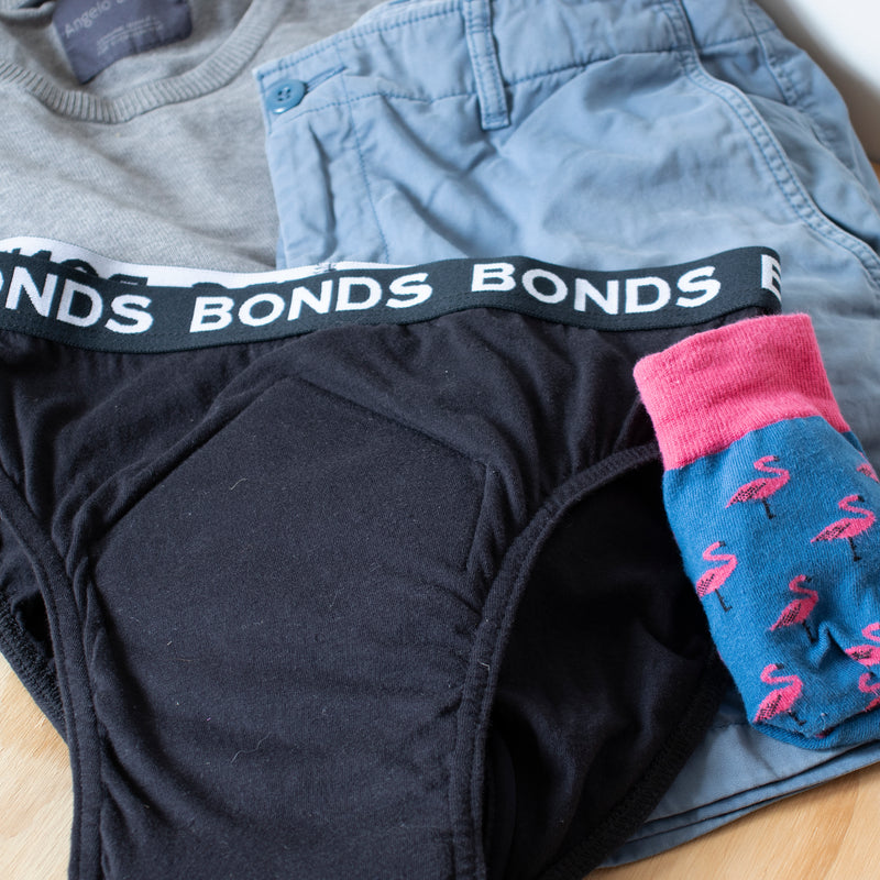 Bonds Boys Hipster Trunk 2 Pack - Orange & Blue