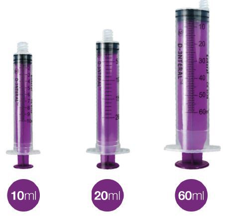 ENFIT D-3NTERAL Reusable Enteral Syringe 60ml, Sterile