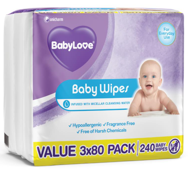 BabyLove Everyday Wet Wipes (240 pack)