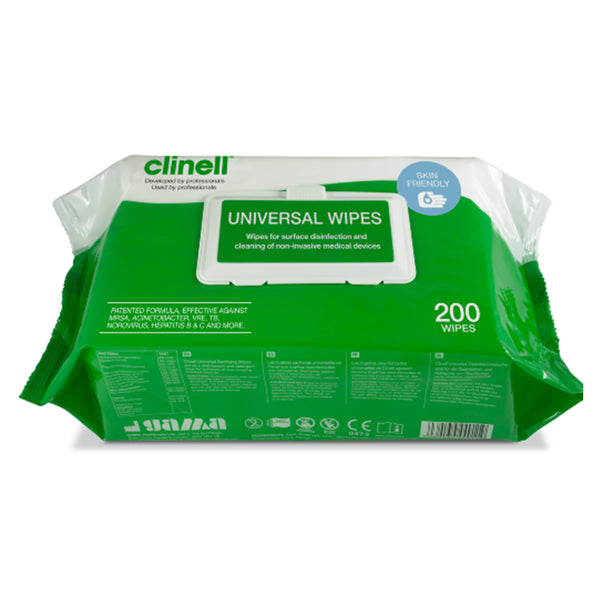 Clinell Universal Wipes, 200 pack