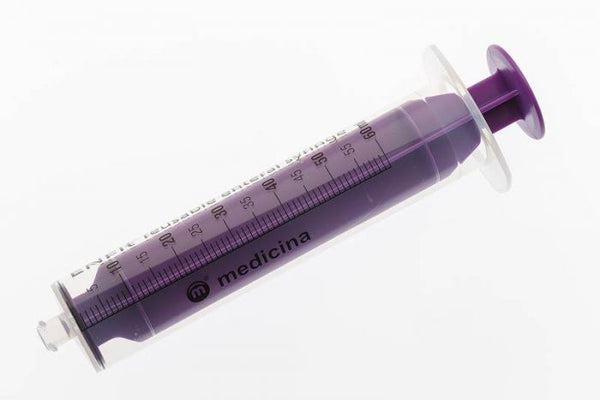 ENFit 60ml Enteral Reusable Feeding Syringe