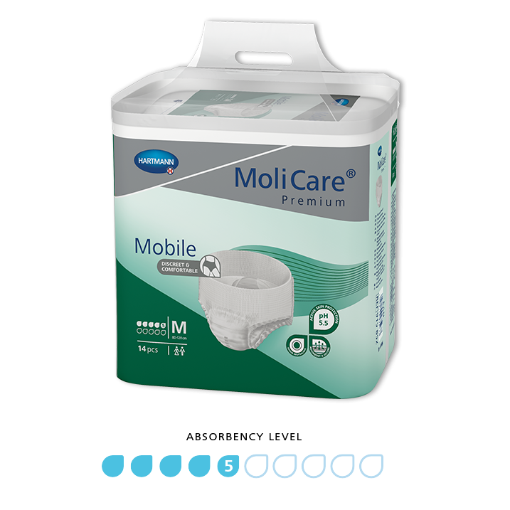 MoliCare Premium Mobile 5 Drops Pull Up Pant MEDIUM | Pack of 14