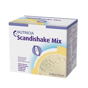 Nutricia Scandishake Mix Vanilla 6 x 85g Sachet per packet | Carton of 48 sachets